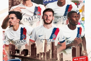 巴黎为世俱杯决赛发布海报：K77占据C位，杜埃、门德斯等四将在列